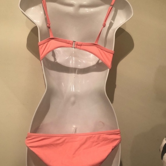 La Senza Coral Peach Push Up Swimsuit SMALL - Picture 4 of 9